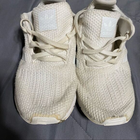 Adidas white ortholite low top shoes, soft easy to put on - Picture 3 of 8